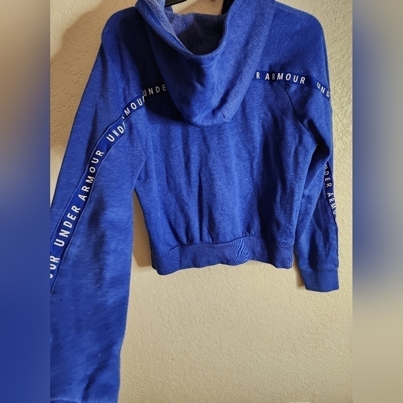 Under Armour Blue Zip Hoodie sz Medium - Picture 5 of 9